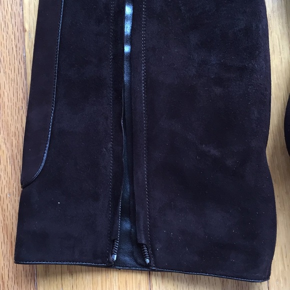 Elie Tahari Victoria High Boot. SUEDE - Picture 4 of 15